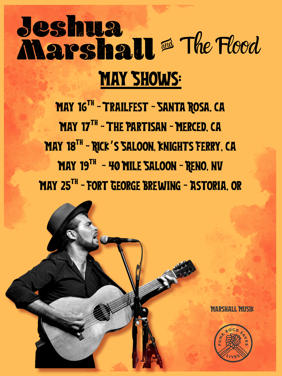 Jeshua Marshall and The Flood on tour!