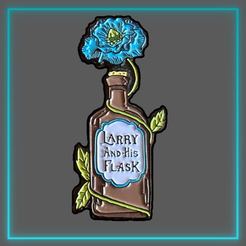 Larry And His Flask - Enamel Pin